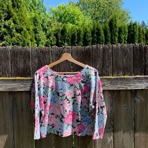 90s Floral Crop Top